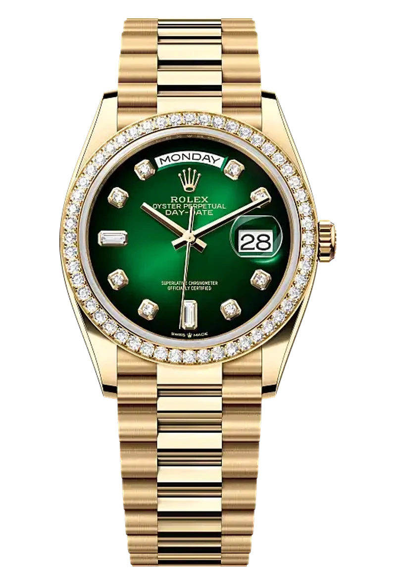 Rolex Day-Date 128348RBR pre-owned watch